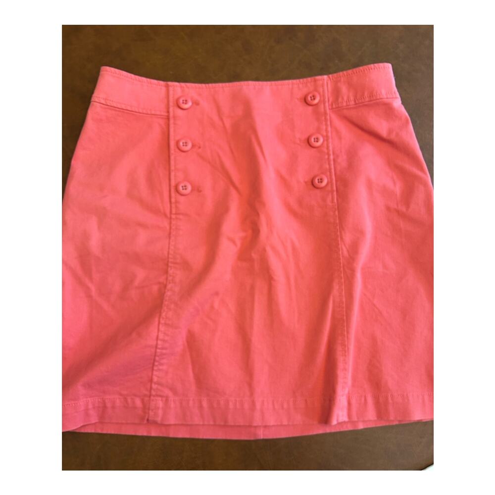 Ann Taylor Loft Mini Skirt Coral Pink Women's 12 NWT